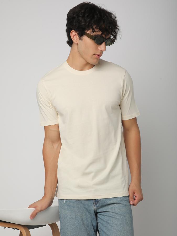 Solid Men Round Neck T-Shirt