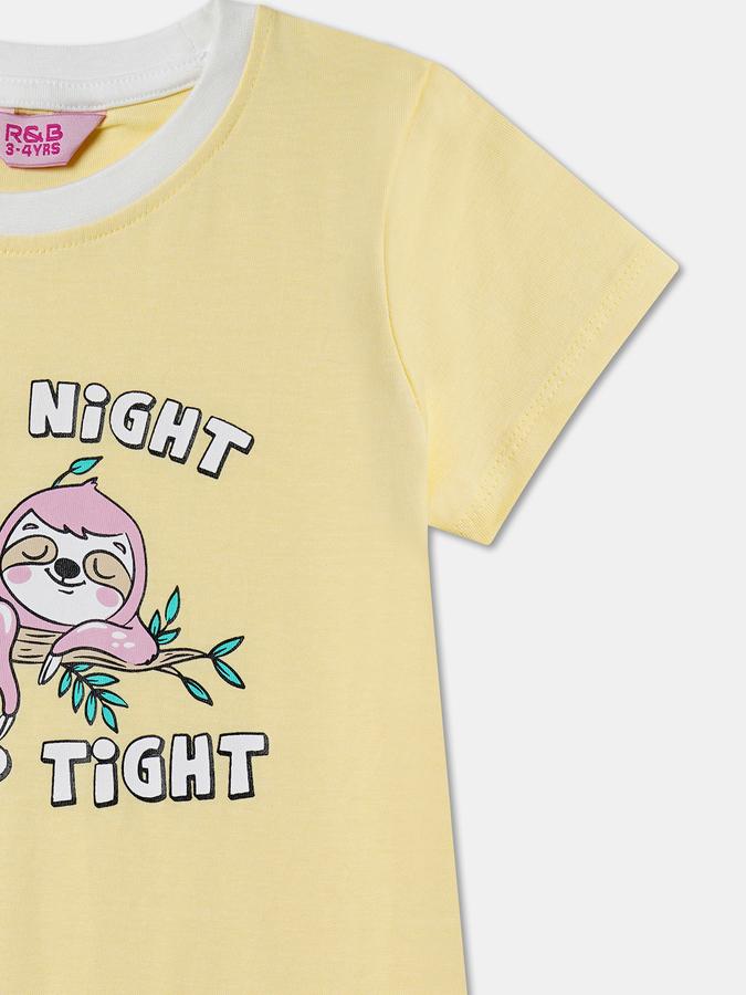 Kids Nightwear Girls Graphic Print Cotton image number 2