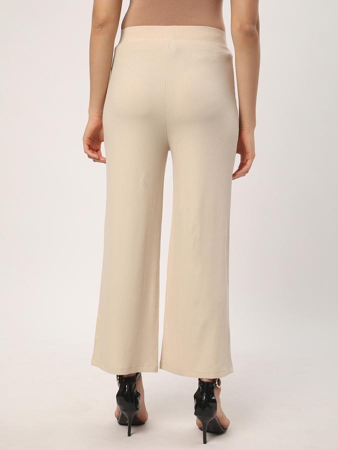 Women Relaxed Fit Flat-Front Pants image number 2