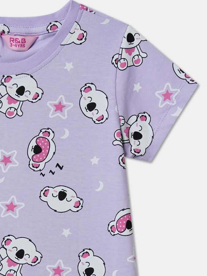 Kids Nightwear Girls Printed Cotton  image number 2