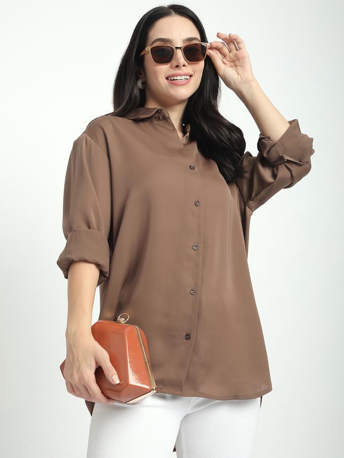 Women Solid Casual Shirt