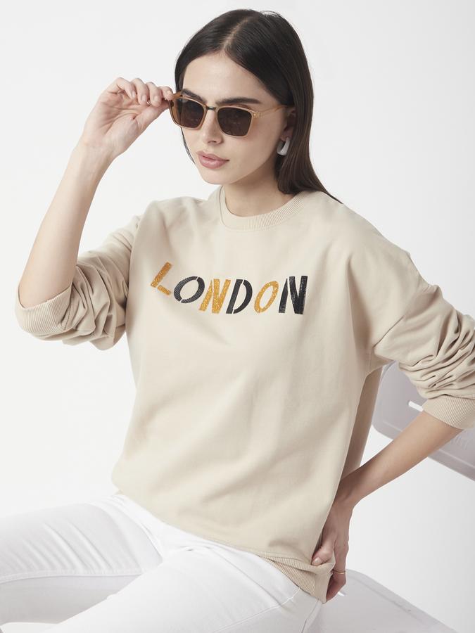 Full Sleeve Graphic Print Women Sweatshirt