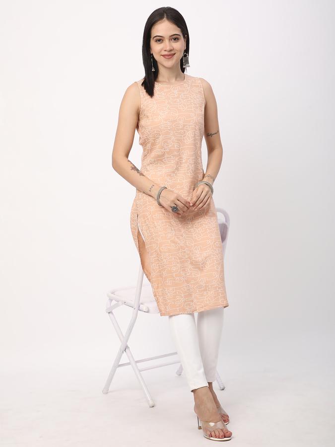 Women Printed A-line Kurta image number 1