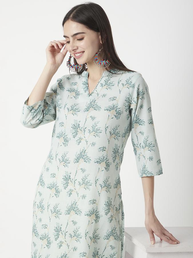 Women Floral Print A-line Kurta 