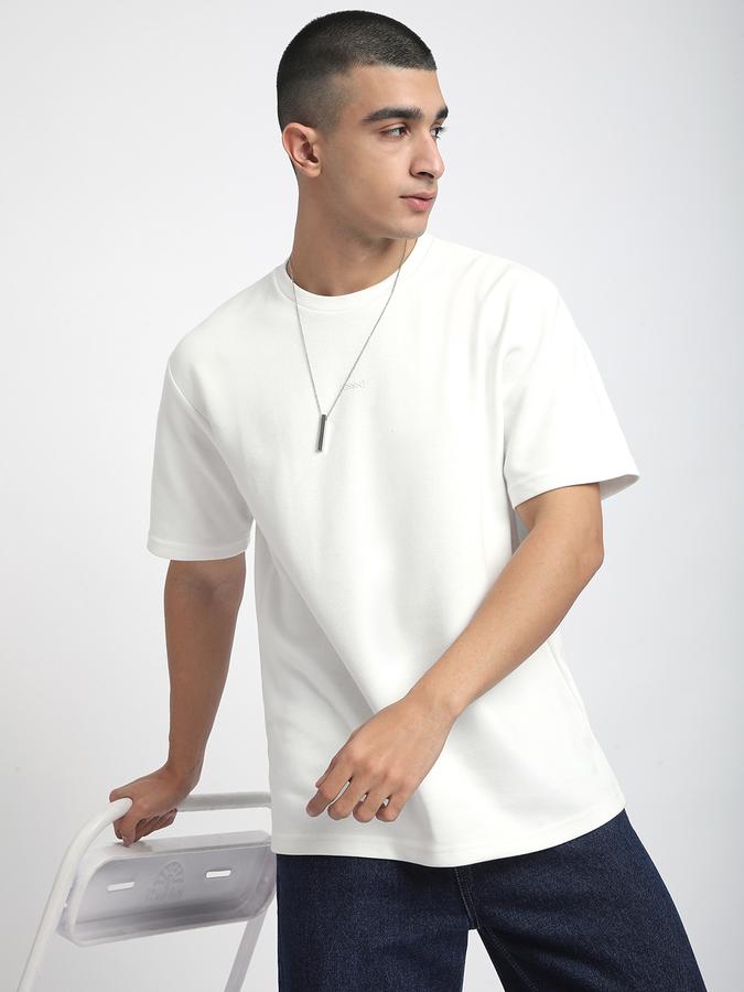 Solid Men Round Neck T-Shirt