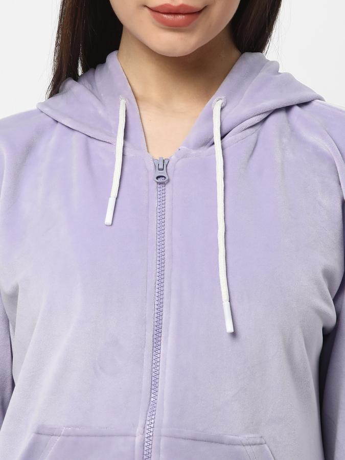 Women Regular Fit Hooded Jacket image number 3