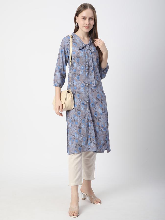 Women Printed Straight Kurta  image number 1