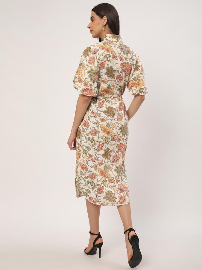 Women Floral Print A-Line Dress image number 2