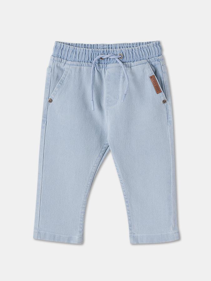 Faded Jogger Jeans with Drawstring Waist Faded Jogger Jeans with Drawstring Waist