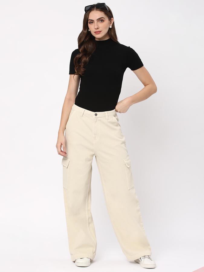 Women Mid-Rise Wide Jeans image number 1