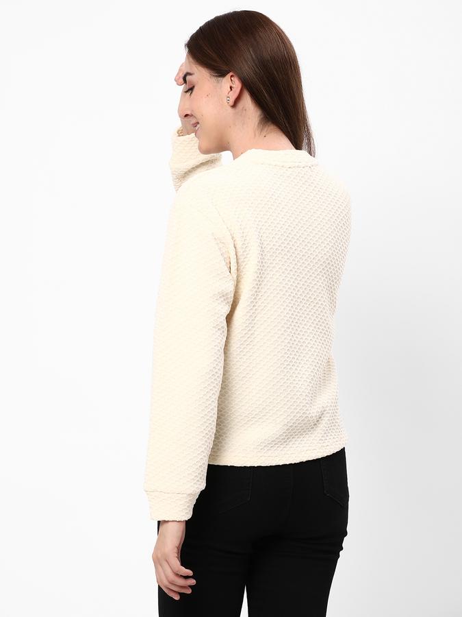 Women Patterned-Knit High-Neck Pullover image number 2