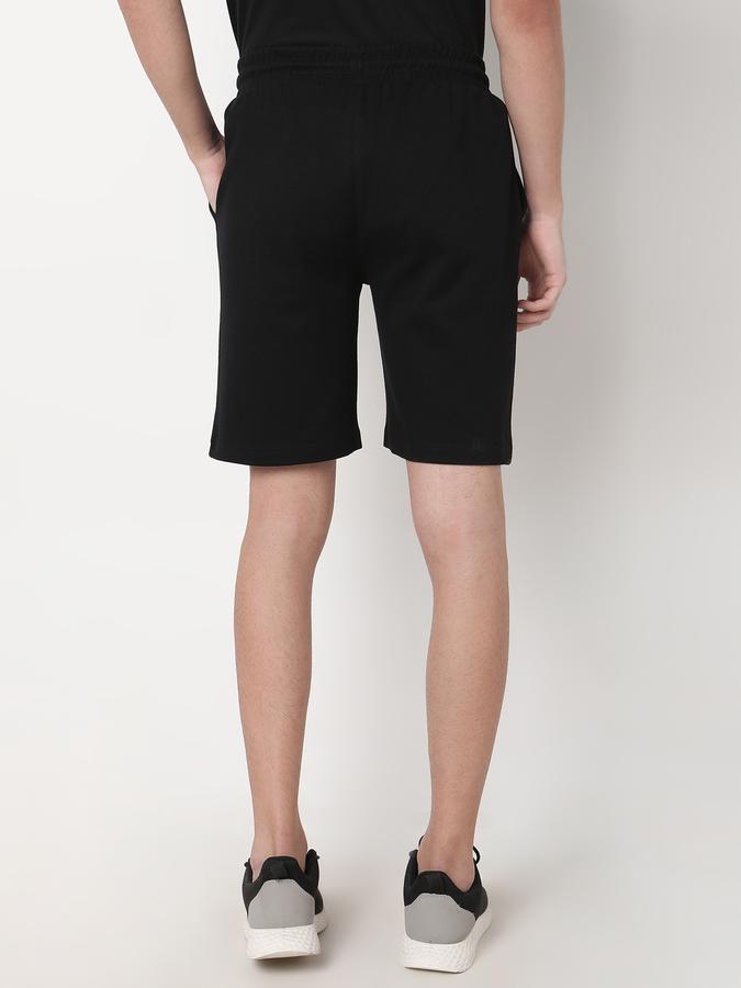 Men Regular Fit Flat-Front Shorts image number 3