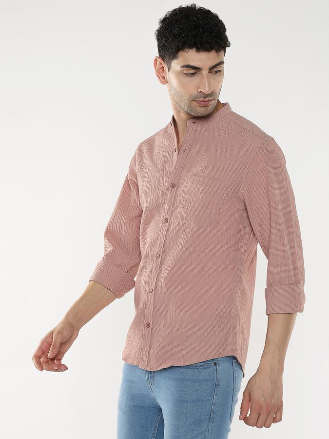 Men Self Design Casual Shirt image number 2