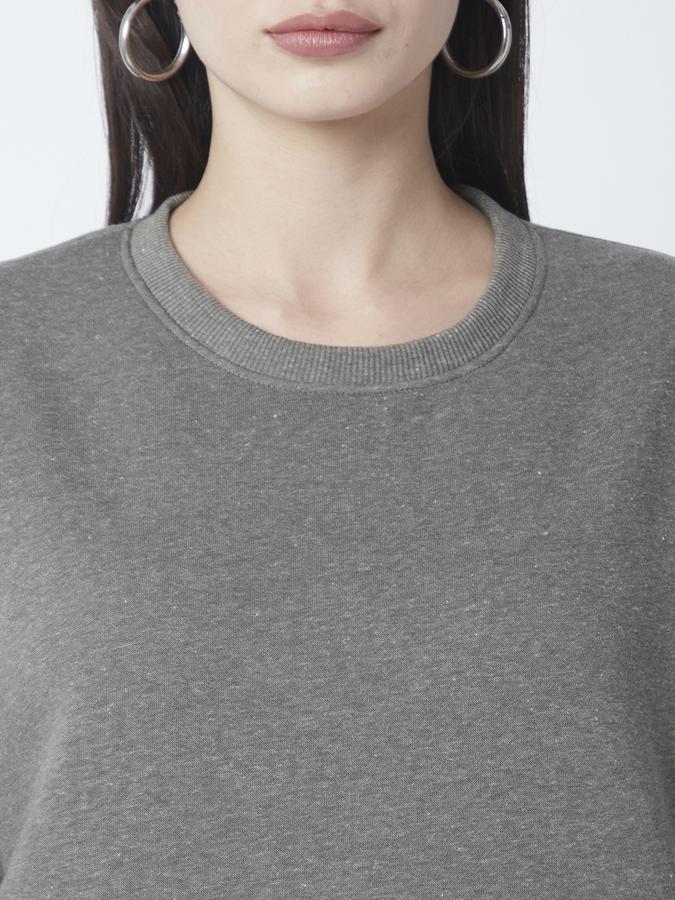 Full Sleeve Solid Women Sweatshirt image number 3