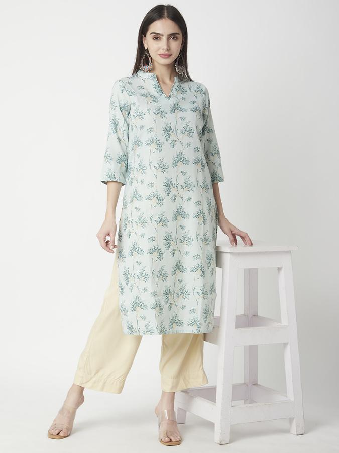 Women Floral Print A-line Kurta  image number 1