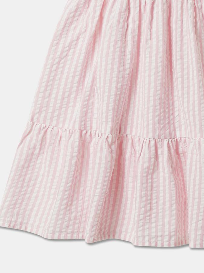 Girls Stripes Casual Dress image number 3