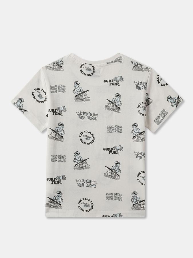 Boys Graphic Print Pure Cotton Regular T Shirt  image number 1