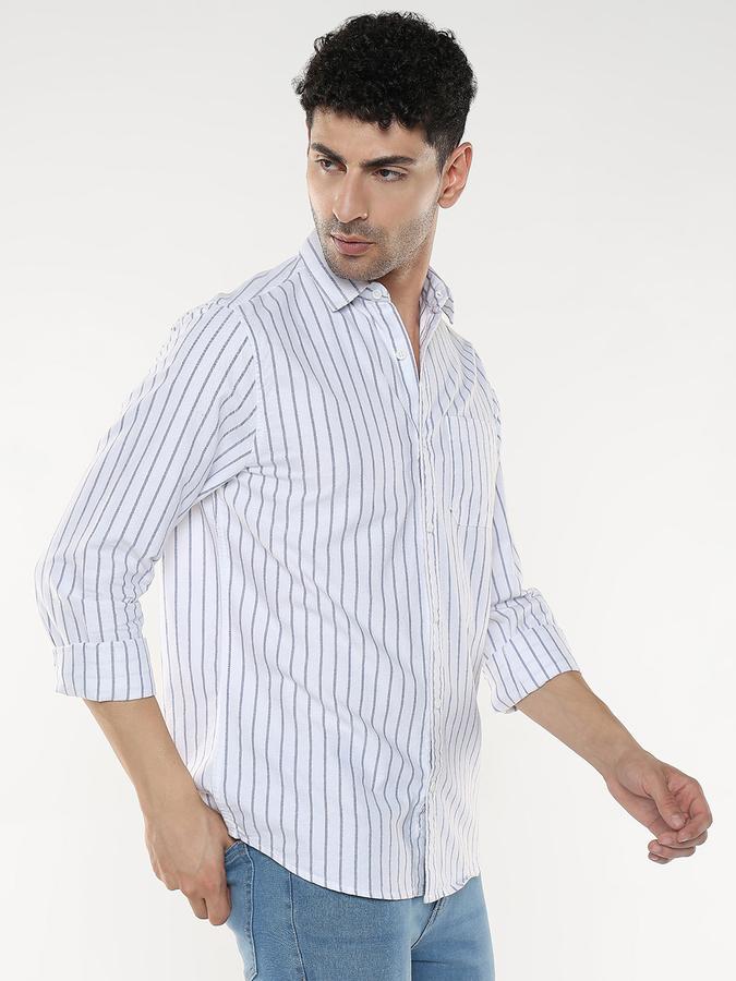 Men Striped Casual Shirt image number 1