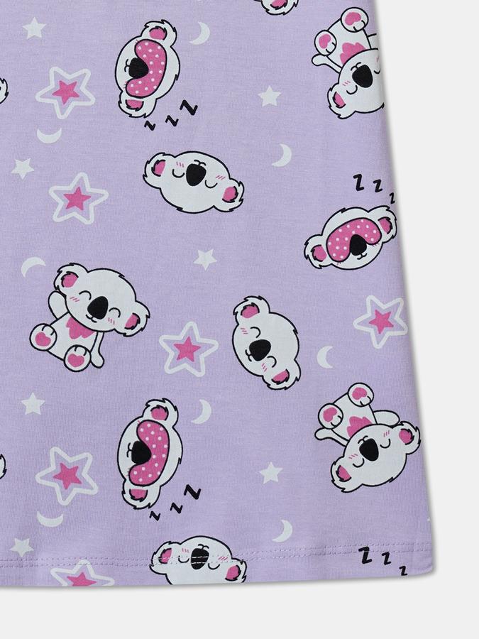 Kids Nightwear Girls Printed Cotton  image number 3