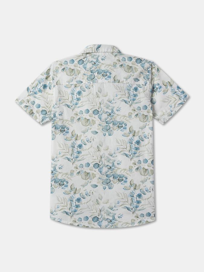 Men Leaf Print Relaxed Fit Shirt image number 1