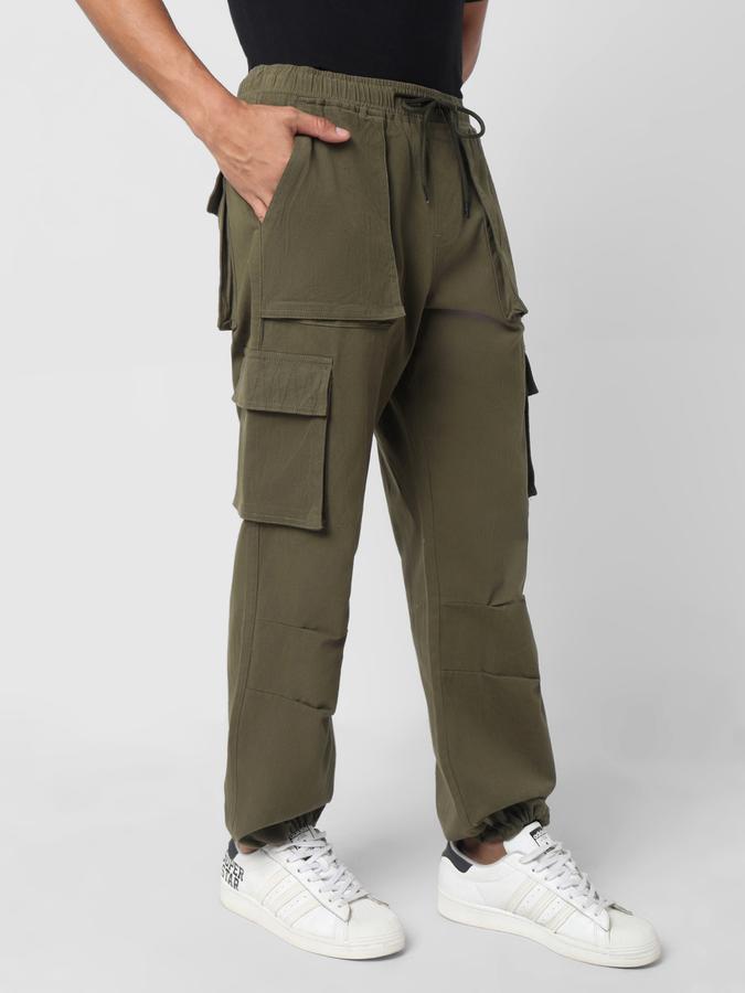 Men Straight Fit Flat-Front Pants image number 2