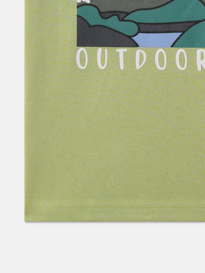 Boys Graphic Print Pure Cotton Regular T Shirt image number 3