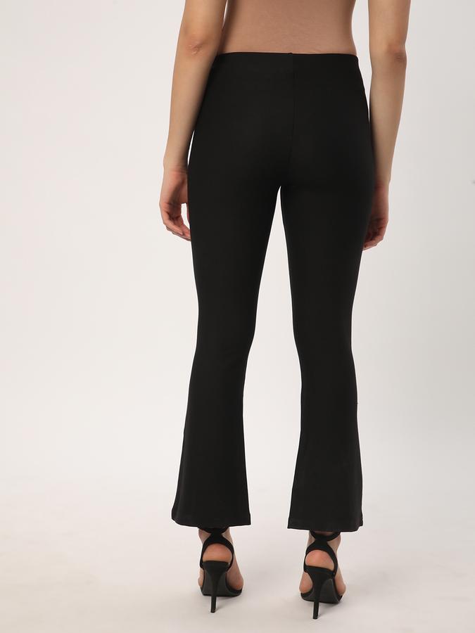 Men Straight Fit Flat-Front Trousers image number 2