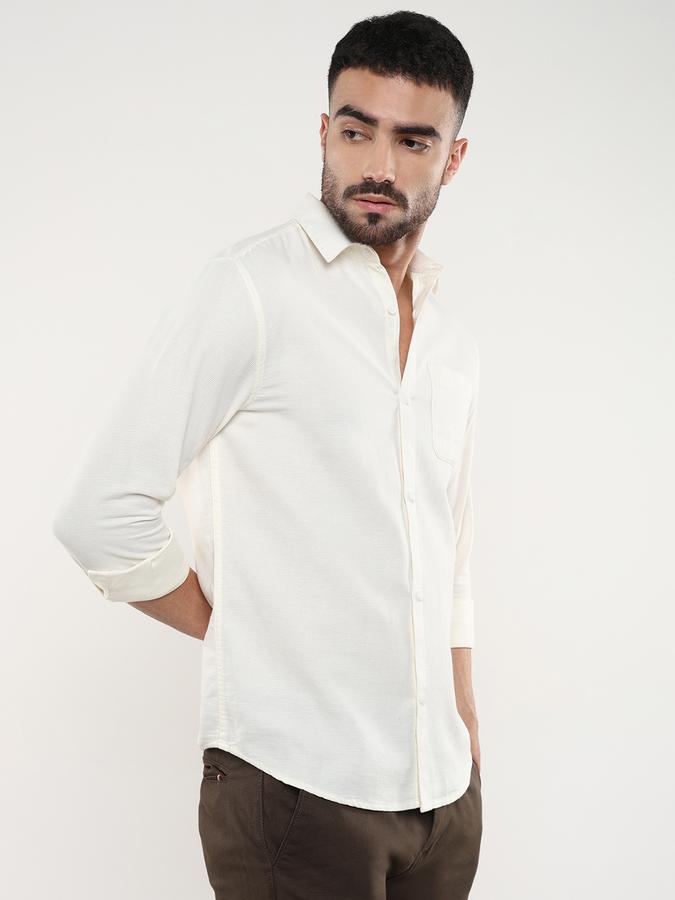 Men Regular Fit Shirt with Patch Pocket image number 3