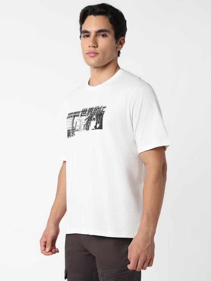 Solid Men Round Neck T-Shirt  image number 2