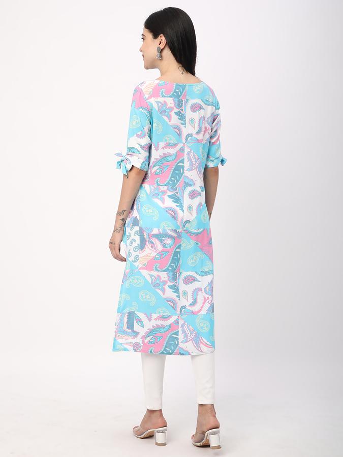 Women Printed A-line Kurta image number 2