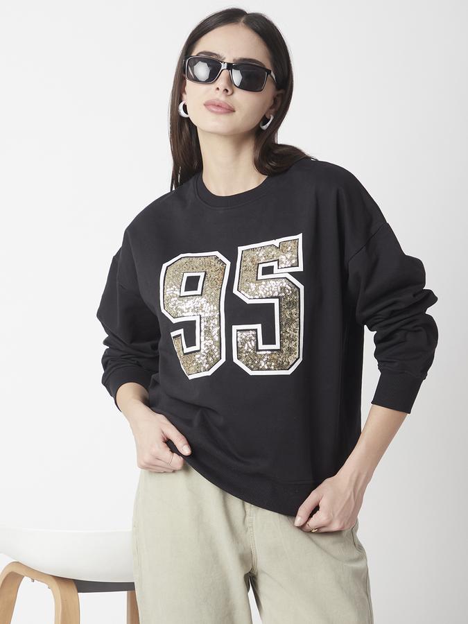 Full Sleeve Graphic Print Women Sweatshirt