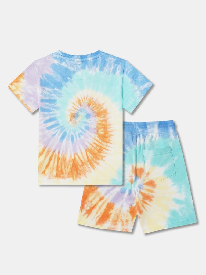 Boys Tie & Dye T-Shirt & Shorts Set image number 1