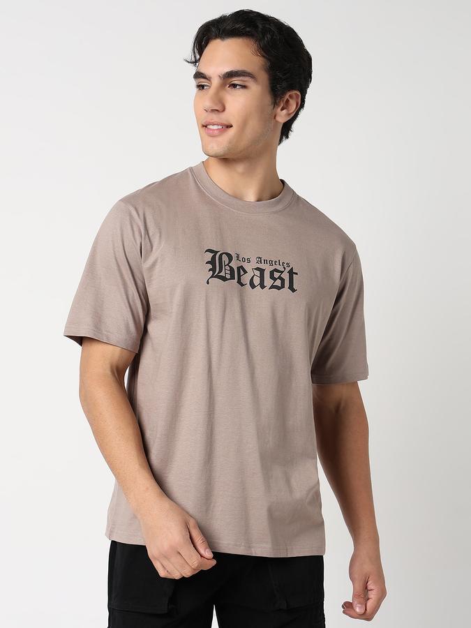 Solid Men Round Neck T-Shirt  image number 1