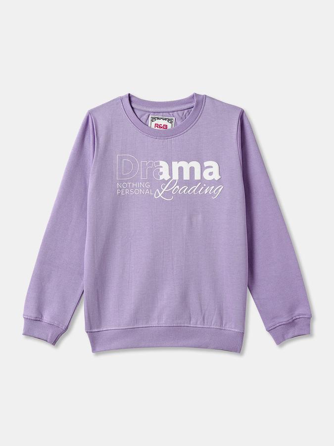 Full Sleeve Printed Girls Sweatshirt