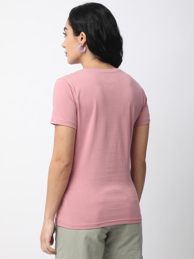 Solid Women V Neck T-Shirt image number 2