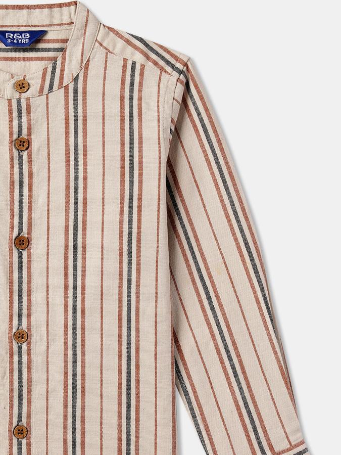 Boys Striped Casual Shirt image number 2