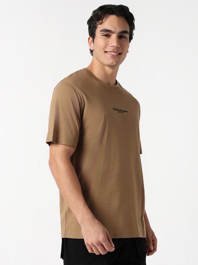 Solid Men Round Neck T-Shirt  image number 1