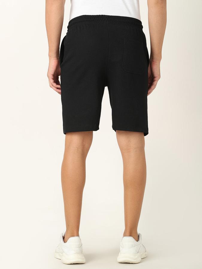 Men Regular Fit Knit Shorts with Insert Pockets  image number 3