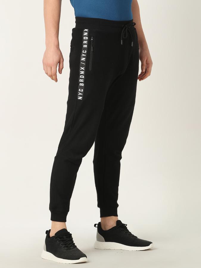 Men Relaxed Fit Flat-Front Joggers image number 1