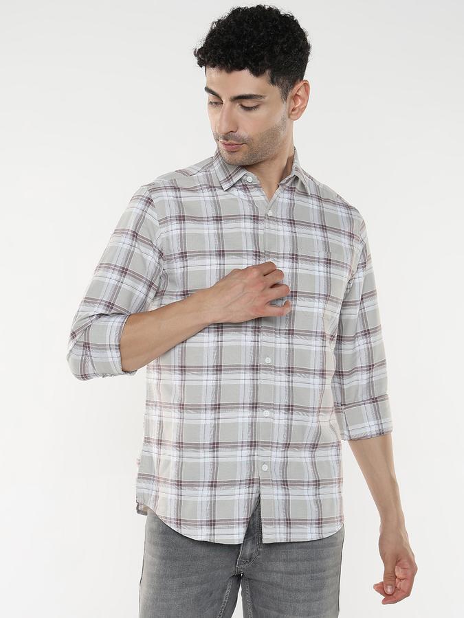 Men Checkered Casual Multicolor Shirt