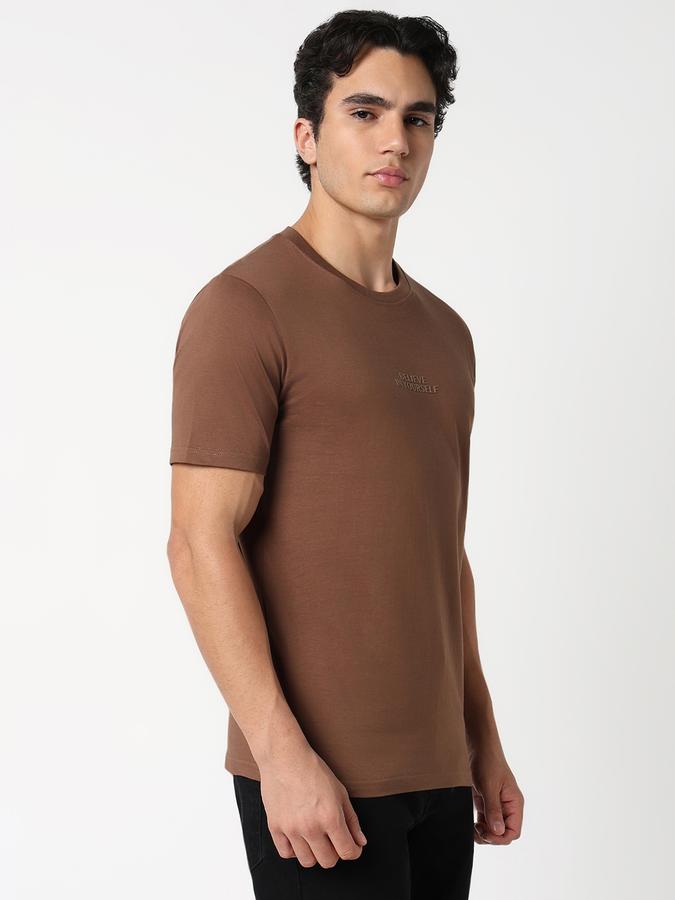 Solid Men Round Neck T-Shirt  image number 1