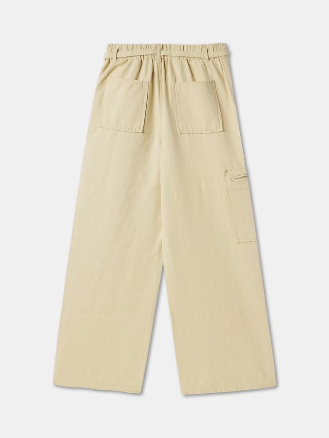 Girls Flat-Front Straight Fit Trousers image number 1