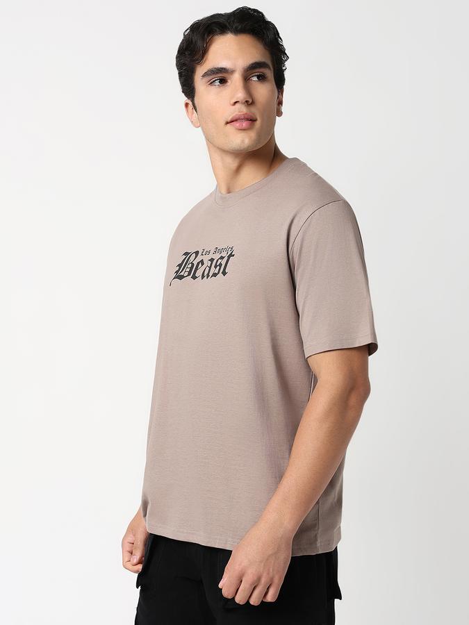 Solid Men Round Neck T-Shirt  image number 2