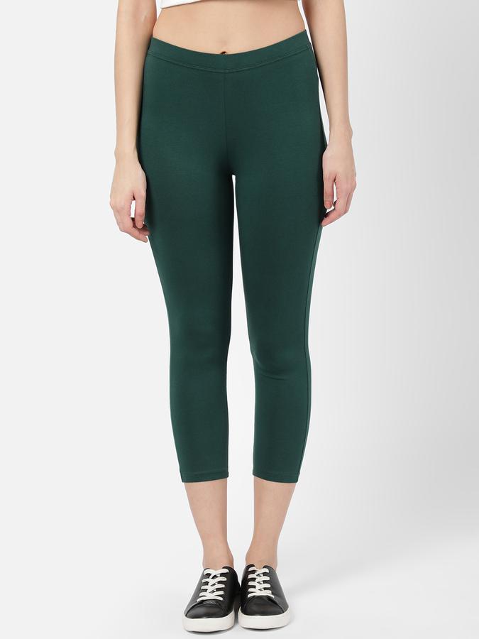 R&B Women Green Leggings