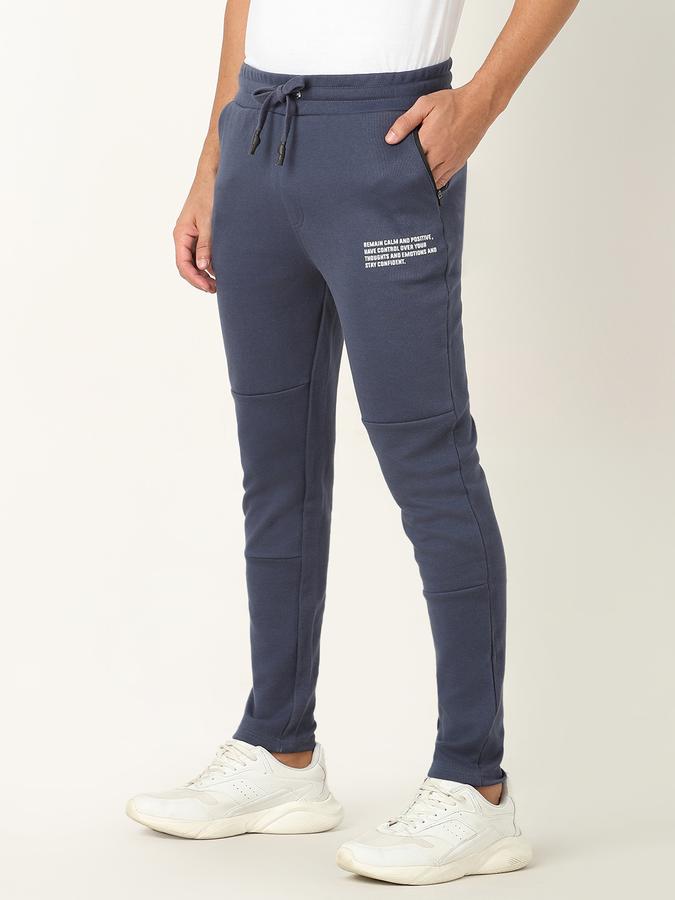 Men Straight Fit Flat-Front Trousers image number 1