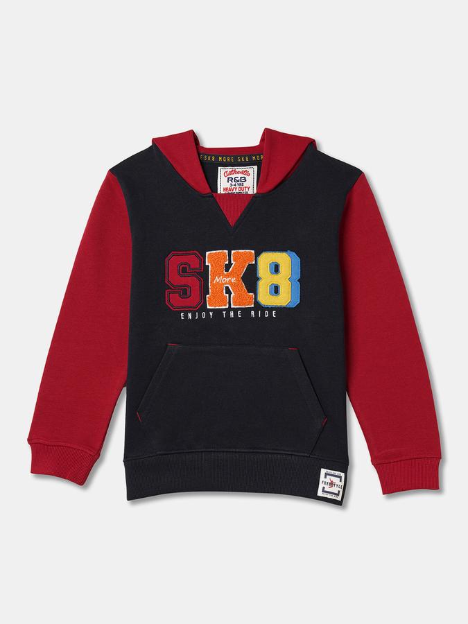 Full Sleeve Color Block Boys Sweatshirt