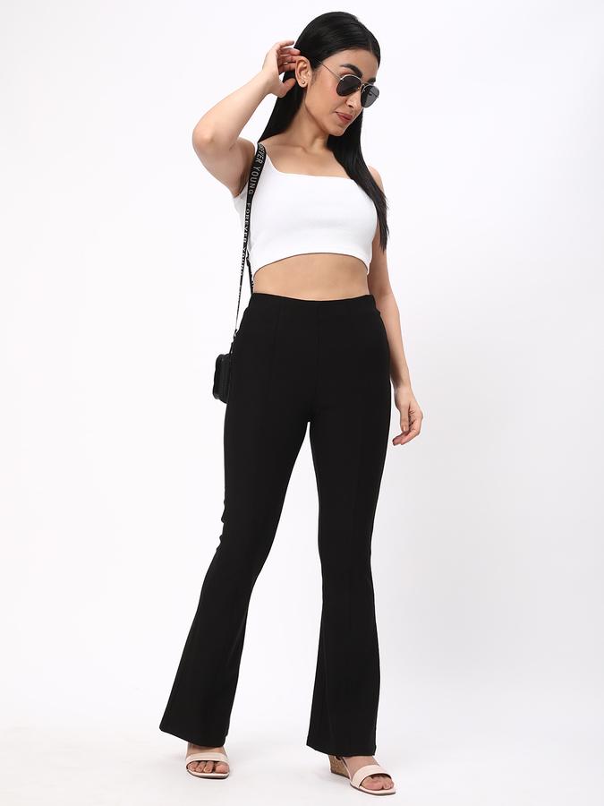 R&B Women's Flared Ponte Pants image number 1