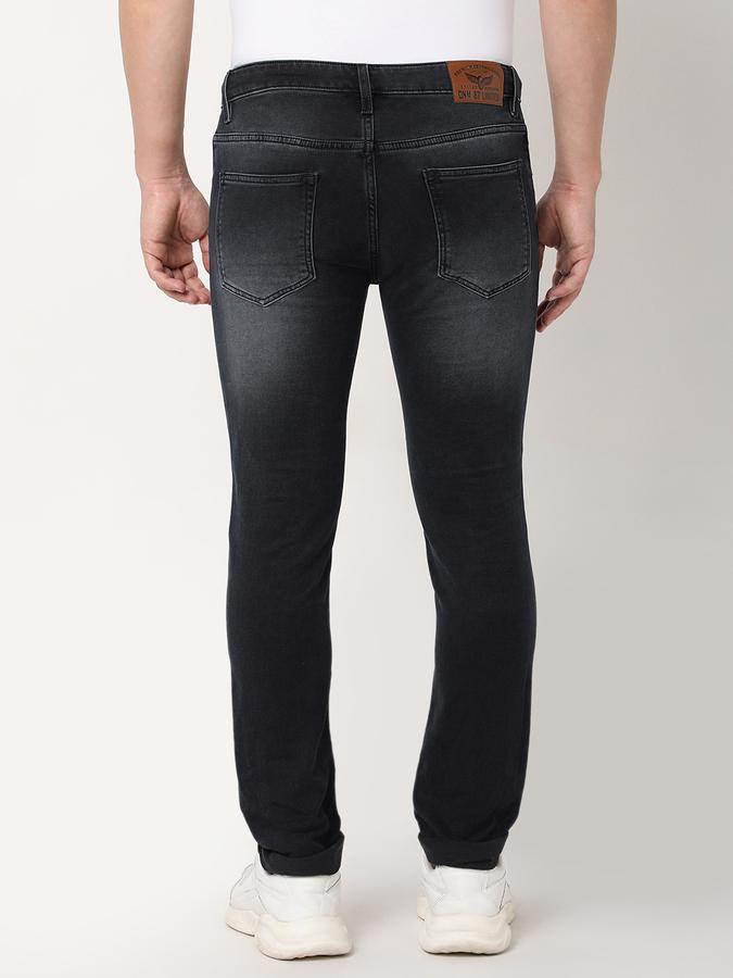 Men Tapered Fit Jeans with 5-Pocket Styling image number 3