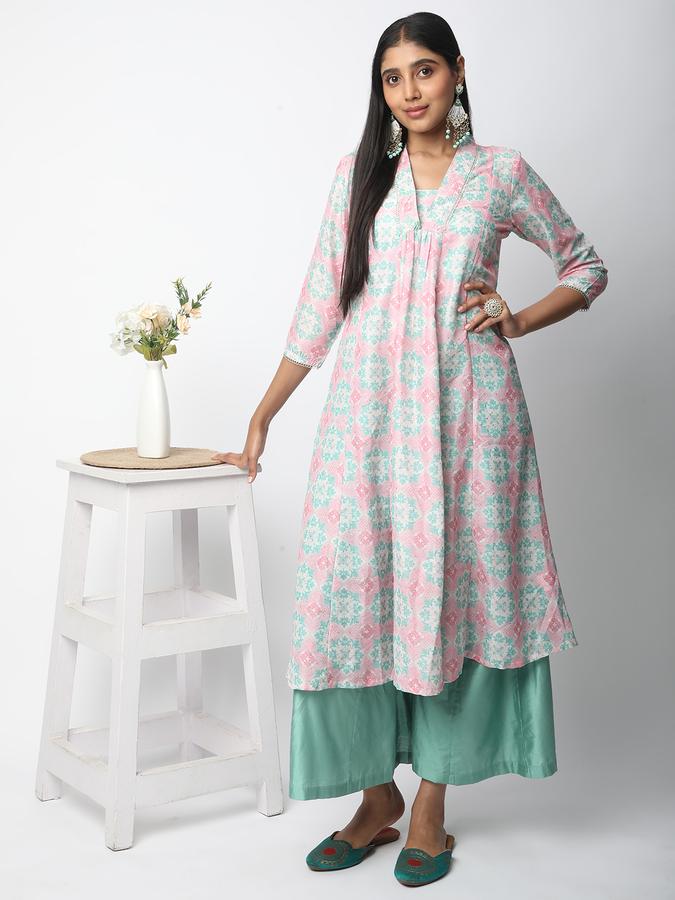 Women Printed A-line Kurta  image number 1