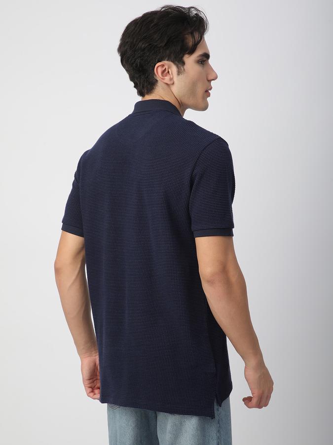 Solid Men Polo Neck T-Shirt image number 2